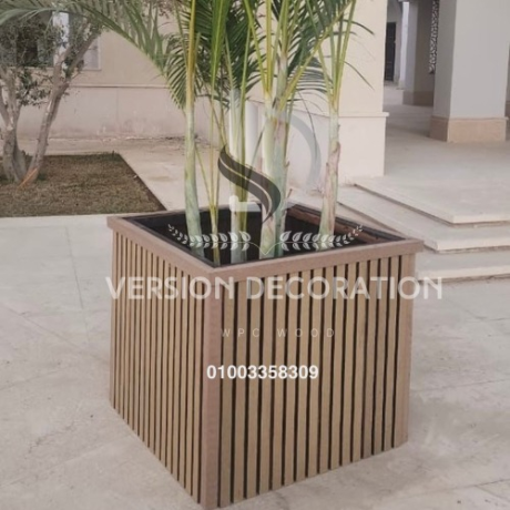 احواض زرع ووحدات تخزين للحدائق من الخشب البلاستيكي