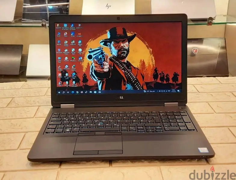 لابتوب Dell i7 مستعمل للألعاب والبرمجة والجرافيك - رام 16 جيجا، كارتين شاشة، وهدايا قيمة