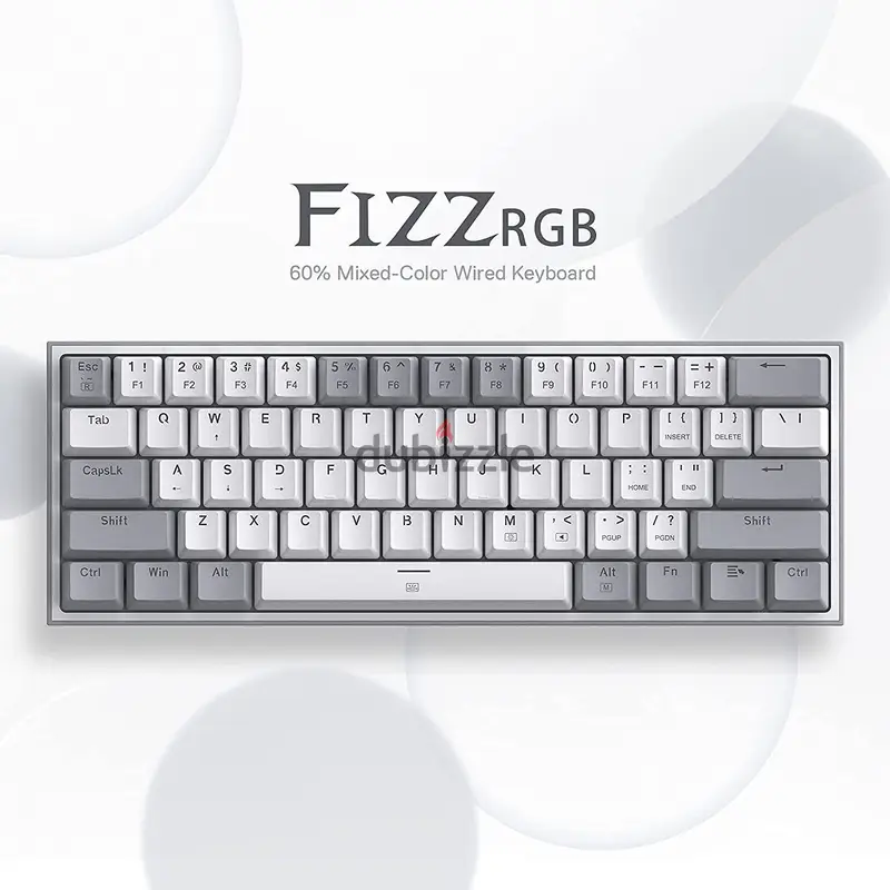 K617 Fizz 60% Wired RGB Gaming Keyboard - Red Switches