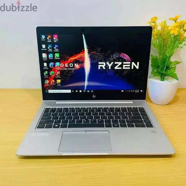 لاب توب HP EliteBook 745 G6 بمعالج AMD Ryzen 5 وشاشة تاتش 14.1 بوصة FHD