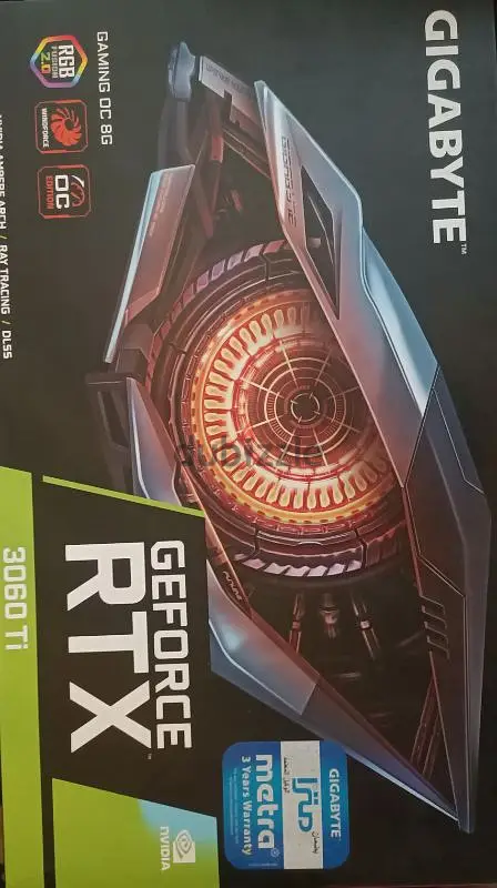 2 كارت شاشه ( 3060ti 8g gigabyte ) سعر 11000