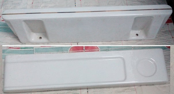 رف حوض لمرايا الحمام