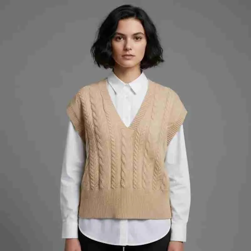 فيست تريكو نسائي أنيق (V-Neck) - مثالي للشتاء