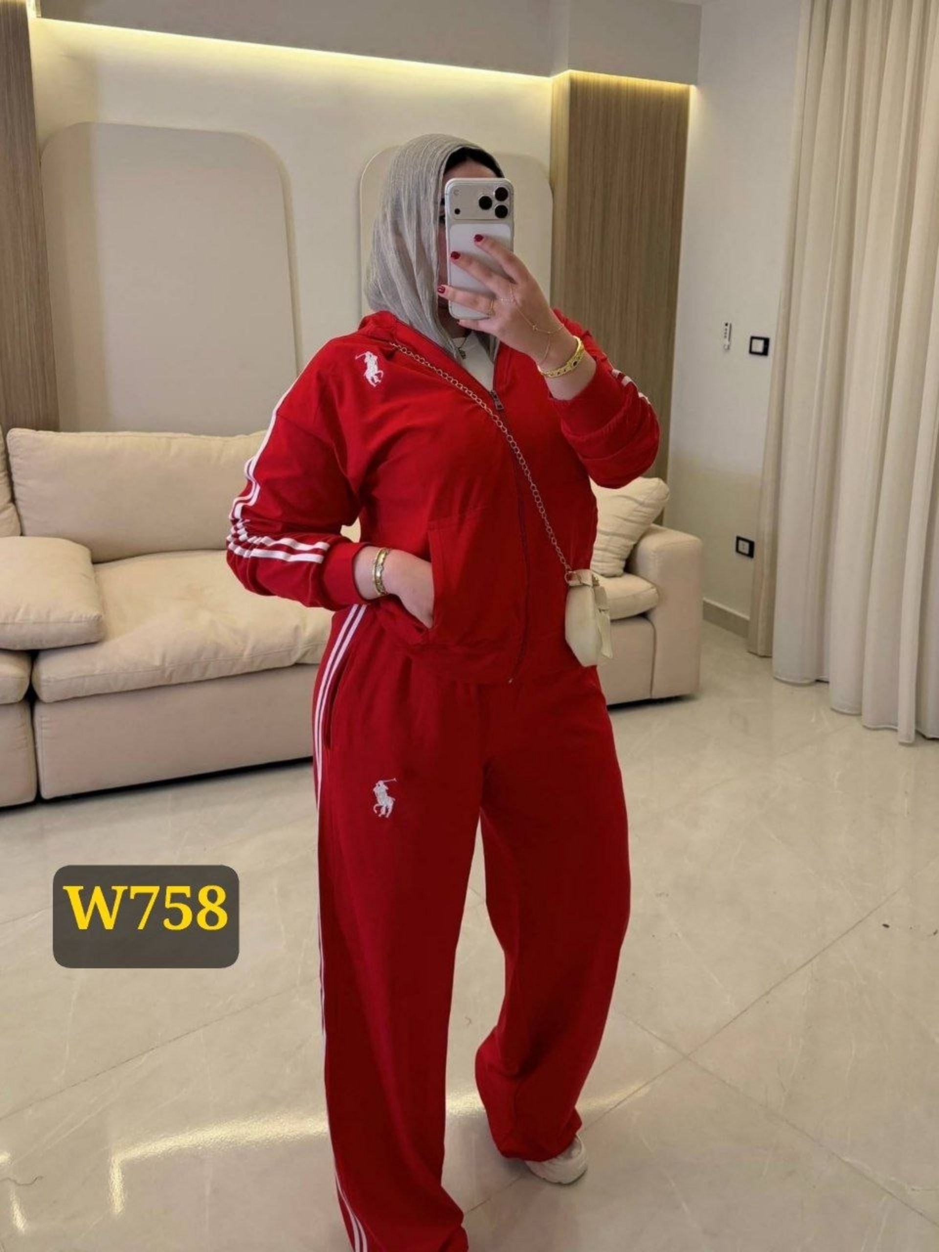 سوت رياضي حريمي قطن صيفي قطعتين - أسود