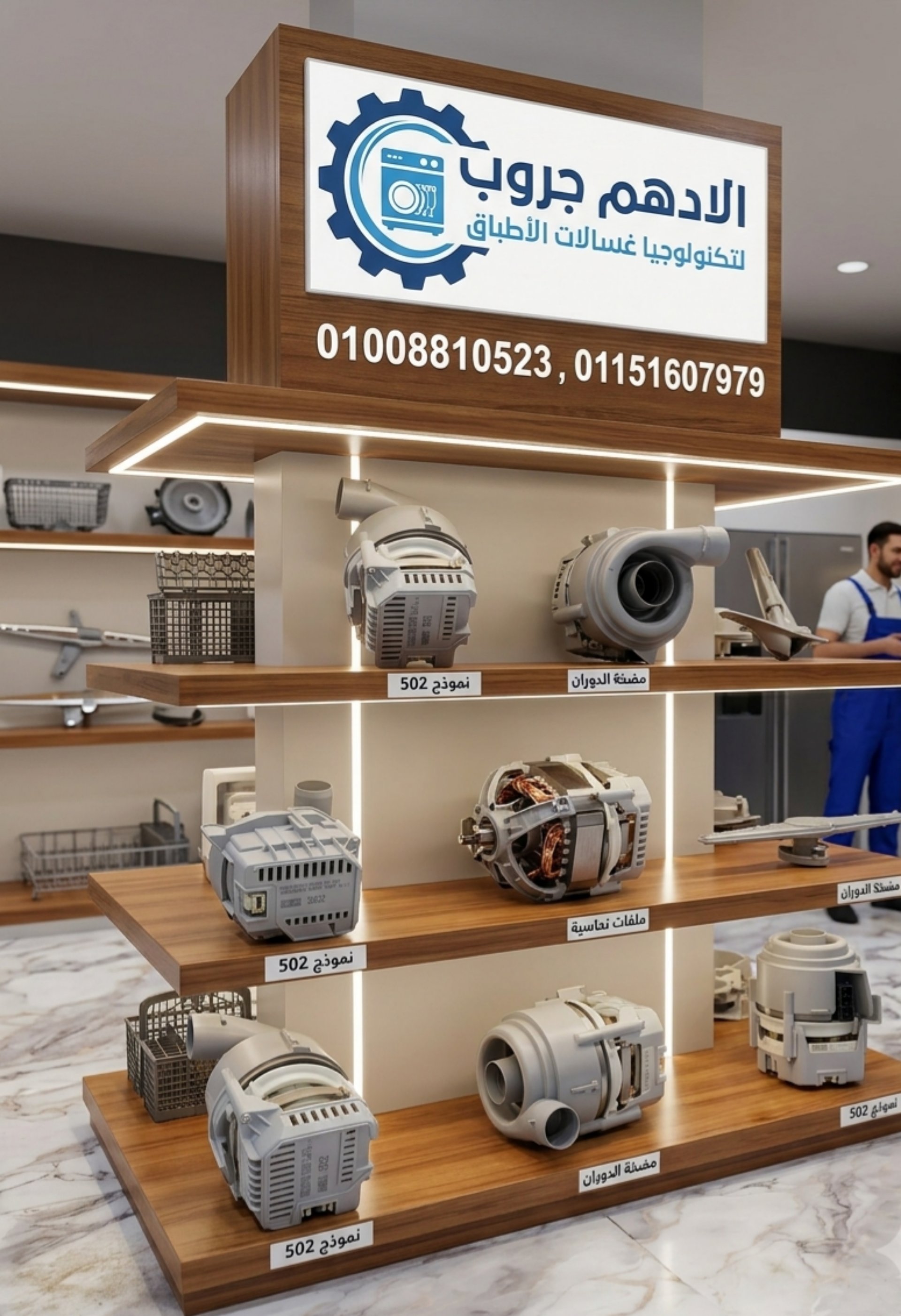 قطع غيار غسالات أطباق لجميع الماركات والأحجام - الأدهم جروب