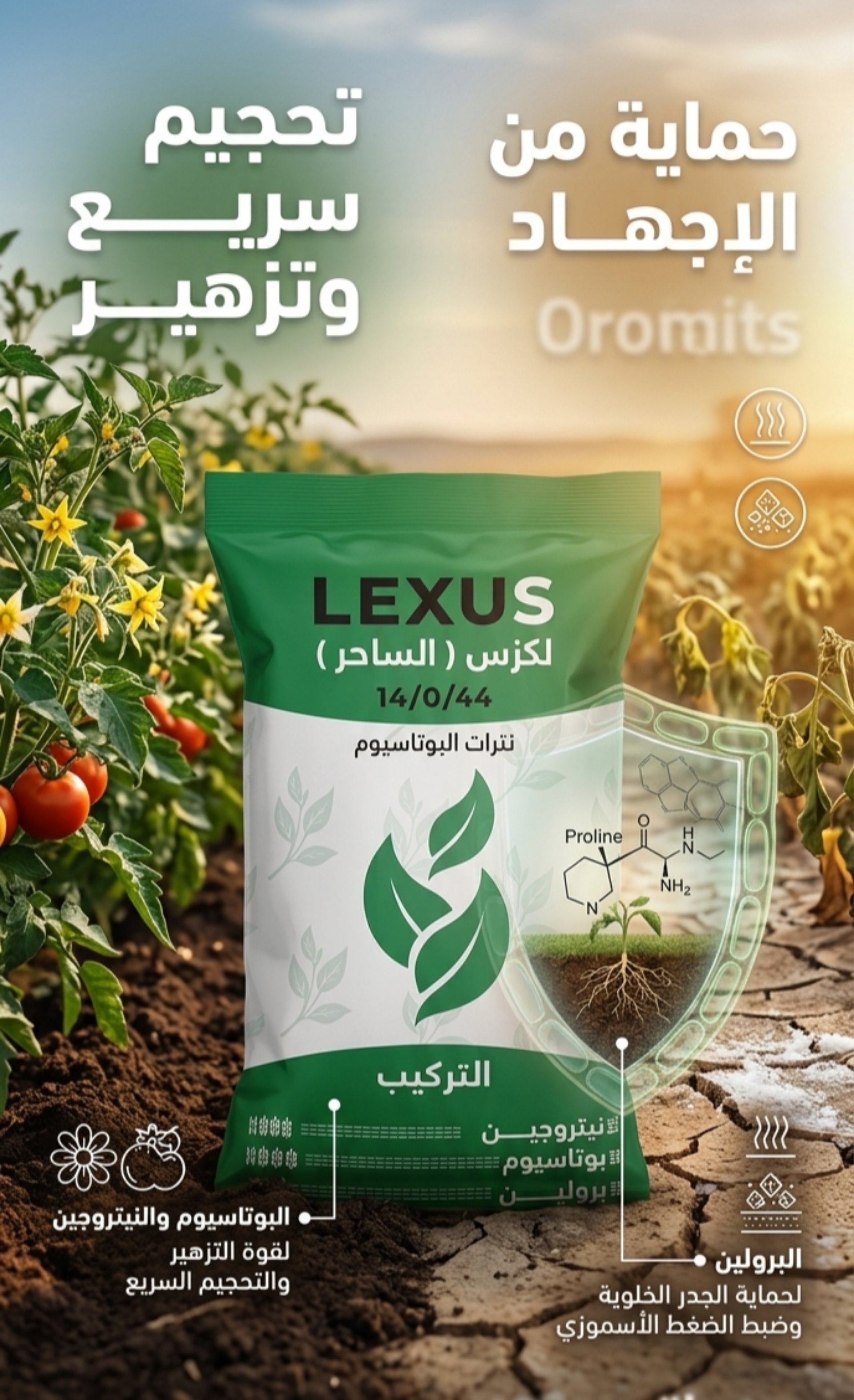 لكزس  نترات البوتاسيوم مع برولين