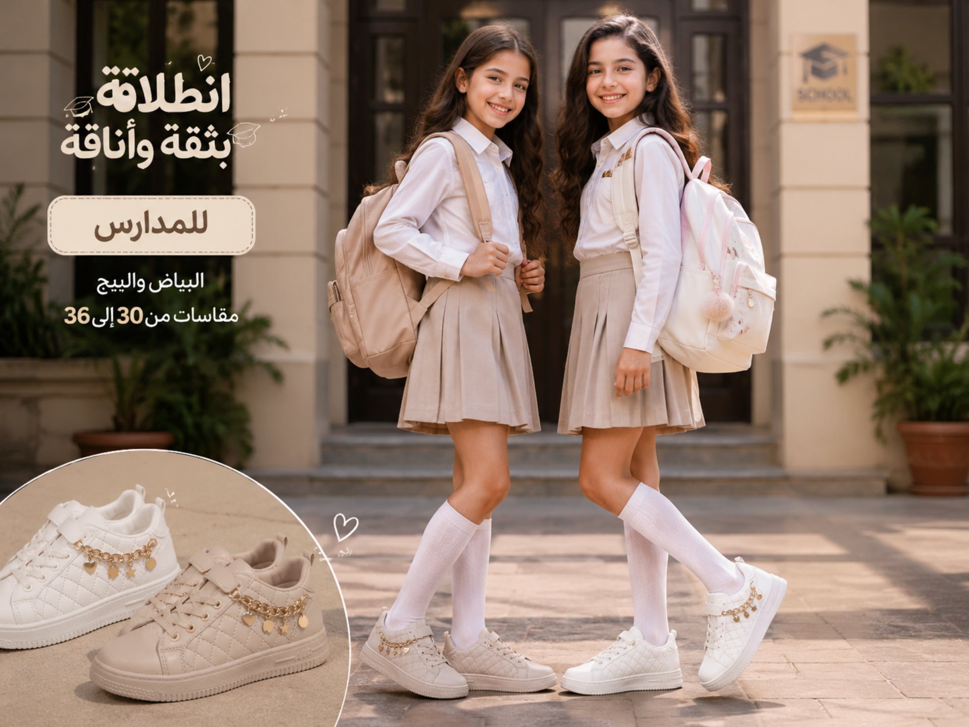 تشكيلة أحذية رياضية للأولاد والبنات - مناسبة للمدرسة واللعب